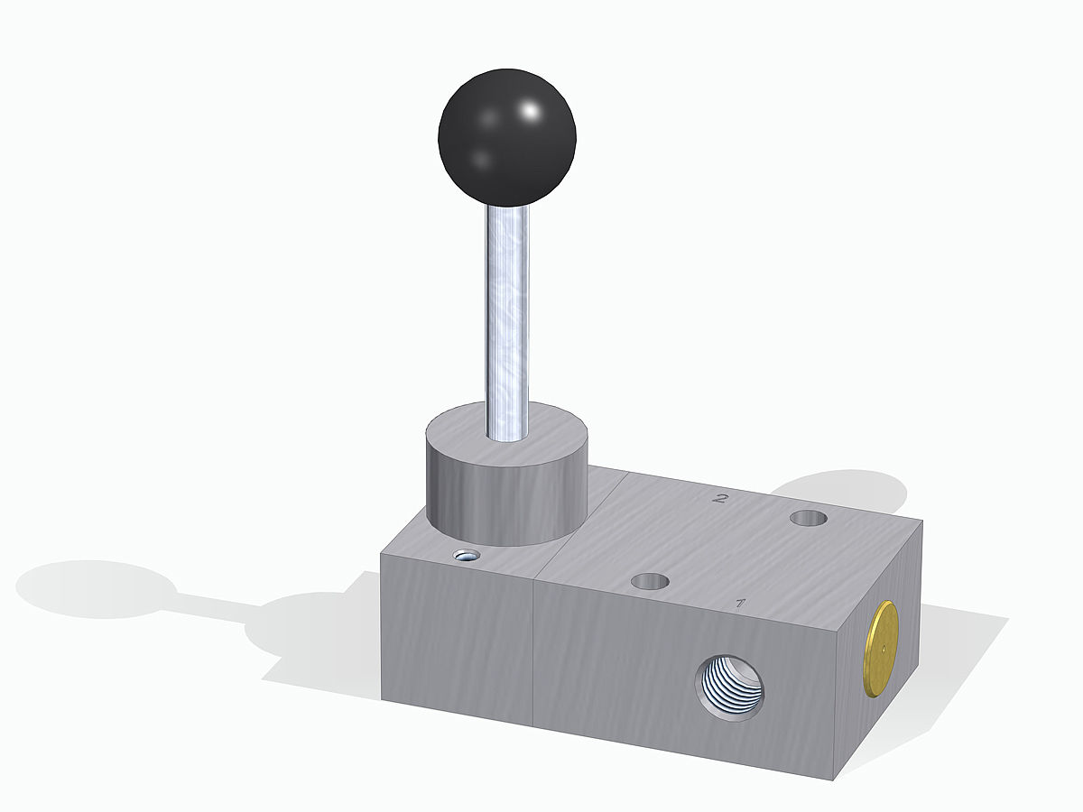 2/3 pákový ventil pre železničný signalizačný klaksón